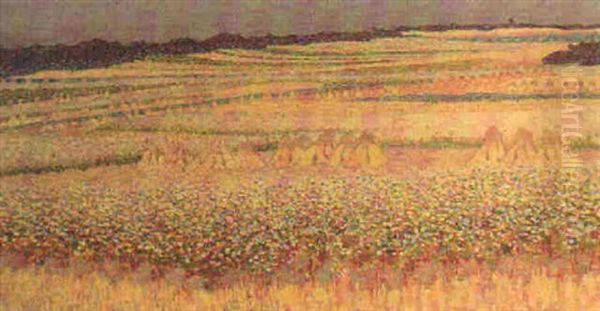 Landscape Near Blaricum Oil Painting by Co Breman