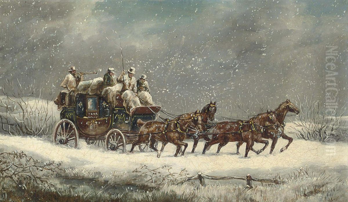 The York Mail Coach Oil Painting by Henry Jr Alken