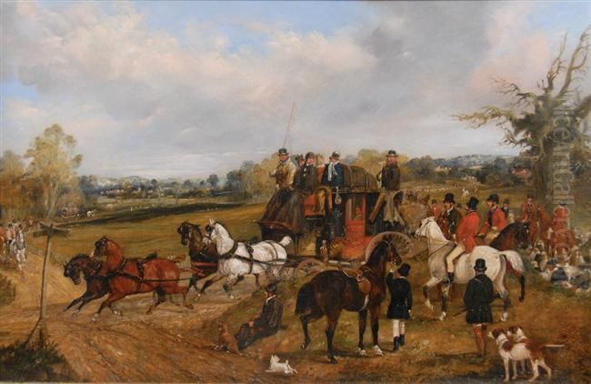 At The Crossroads Oil Painting by Henry Jr Alken