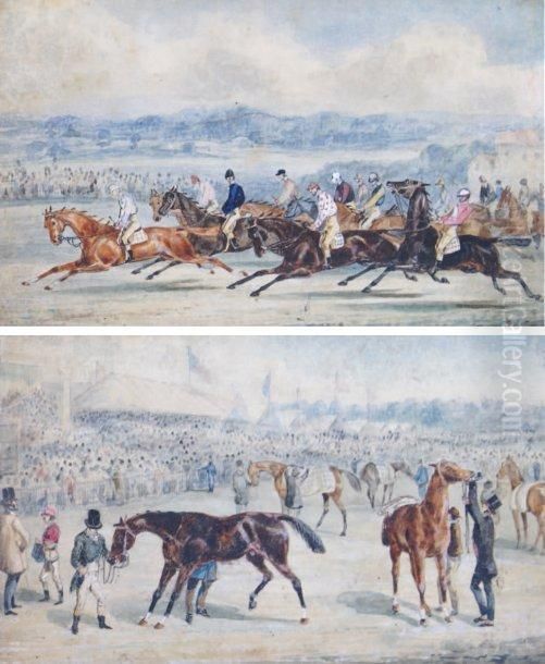Le Champ De Courses Oil Painting by Henry Jr Alken