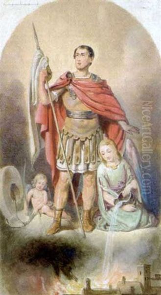 Saint Florian Oil Painting by Adam Brenner