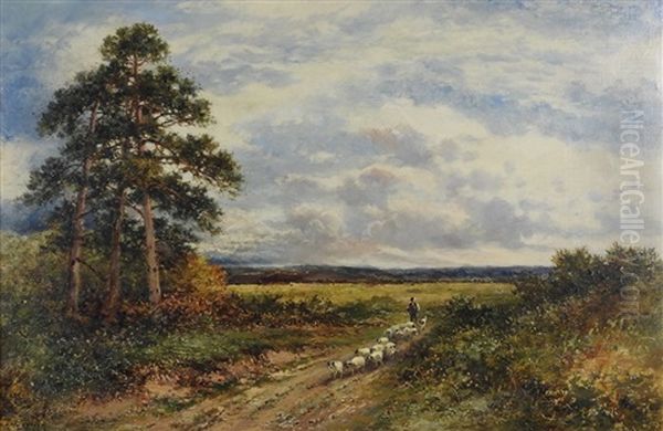 Hambledon Common, Surrey Oil Painting by Carl Brennir