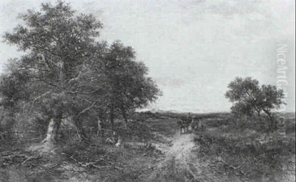 On The Hill, Haslemere, Surrey Oil Painting by Carl Brennir