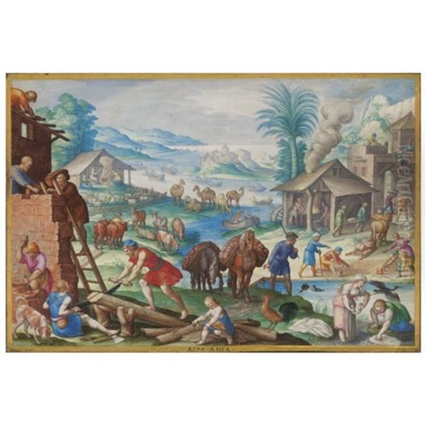 The Age Of Bronze Oil Painting by Friedrich The Elder Brentel