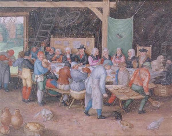 Le Repas De Noce Oil Painting by Friedrich The Elder Brentel