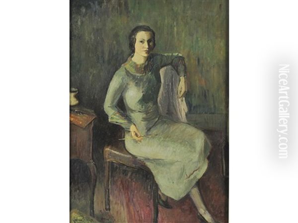 Autoritratto Oil Painting by Giana Bressan