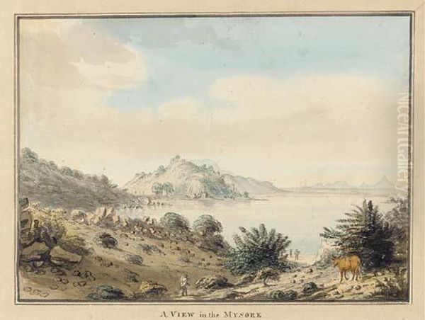 A View In Mysore Oil Painting by Sir Alexander Allan