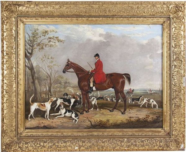 John Osborne Pollock (1812-1886), Master Of The Meath Hounds Oil Painting by Thomas W. Bretland
