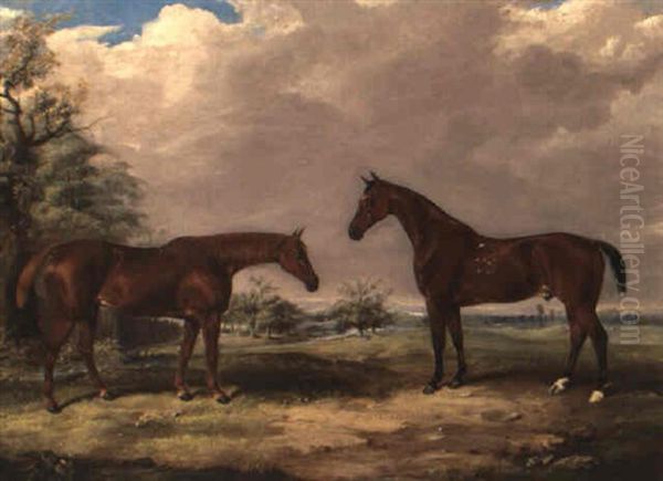 Liberty And Lamplighter Oil Painting by Thomas W. Bretland