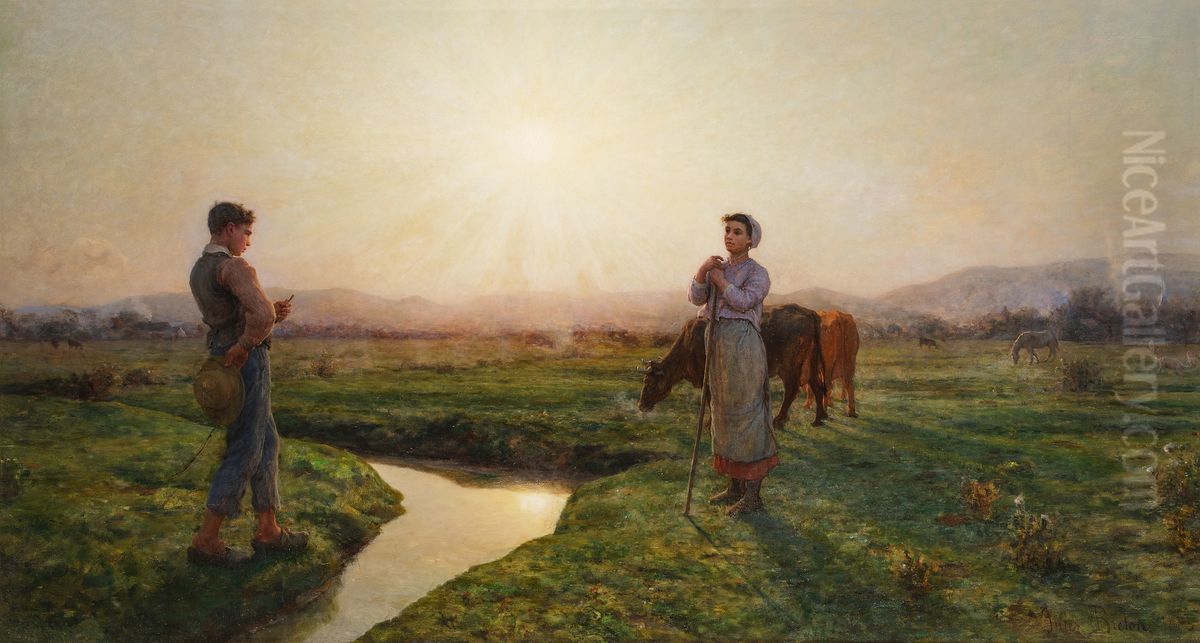 Le Matin Oil Painting by Jules Breton