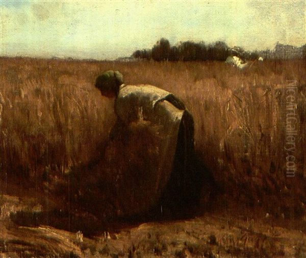 La Glaneuse Oil Painting by Jules Breton