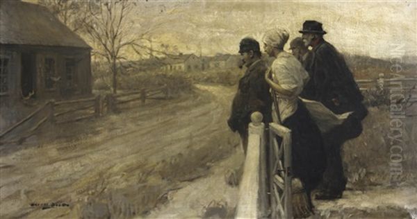 They Had Learned Nothing, The Secret Was Still A Secret Oil Painting by Harold Matthew Brett