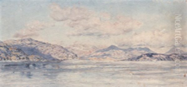 Loch Corron, Scotland Oil Painting by John Brett