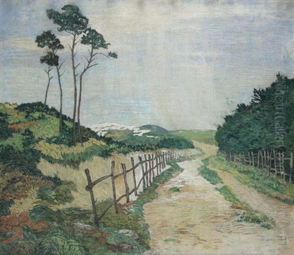 In The Dunes Oil Painting by Julius Bretz