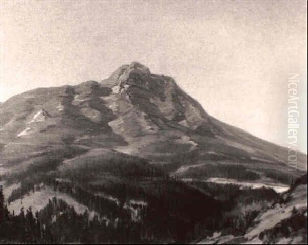 View Of Mt. Tamalpais Oil Painting by Henry Joseph Breuer
