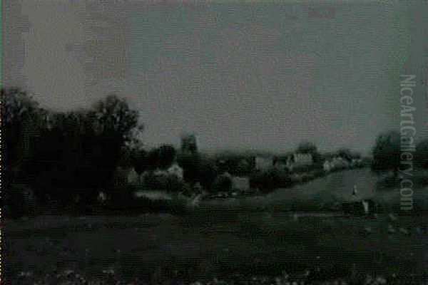 Vicinity Of Farmington, Conneticut Oil Painting by James Renwick Brevoort