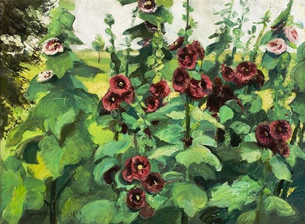 Malven Oil Painting by Robert Breyer