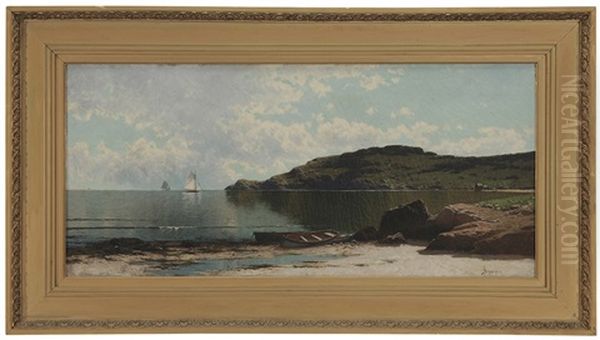 Calm Inlet, Possibly Bailey's Island, Maine Oil Painting by Alfred Thompson Bricher