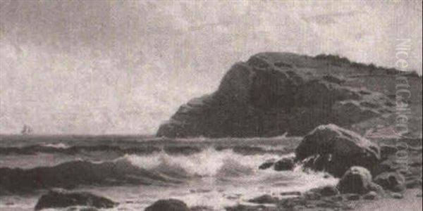 Grand Manan With Sailboat Oil Painting by Alfred Thompson Bricher