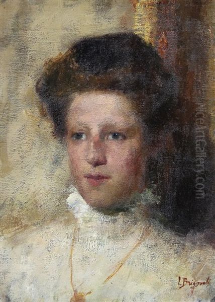 Ritratto Oil Painting by Luigi Brignoli