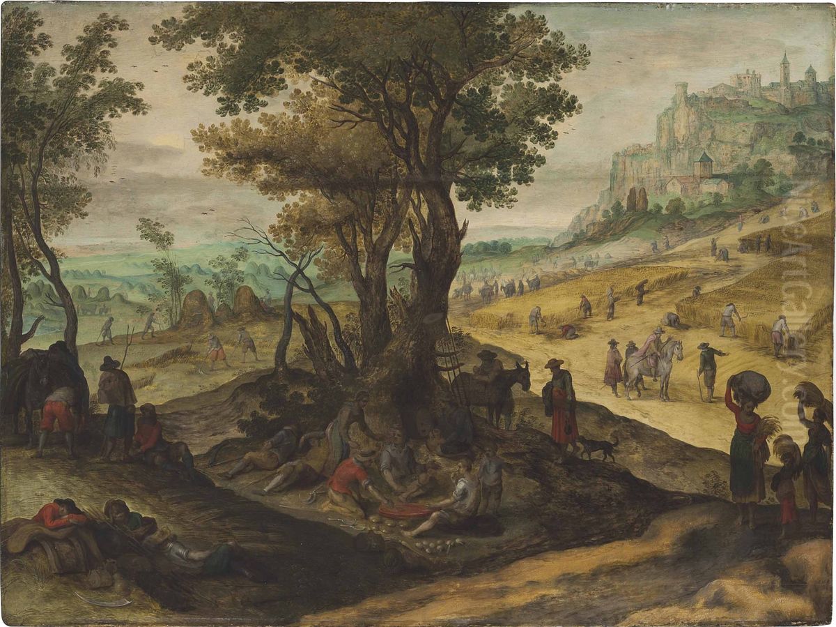 An Allegory Of The Months Of July And August Oil Painting by Paul Bril