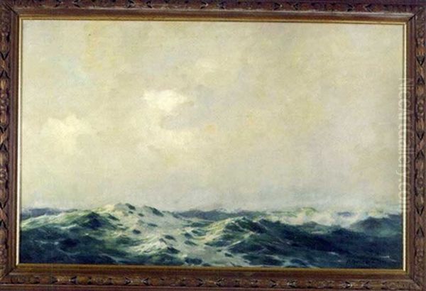 Waves Oil Painting by Arthur John Trevor Briscoe