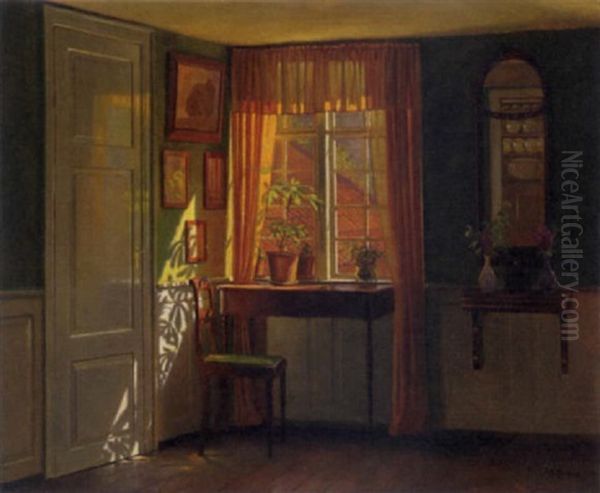 By The Window Oil Painting by Karl Harald Alfred Broge