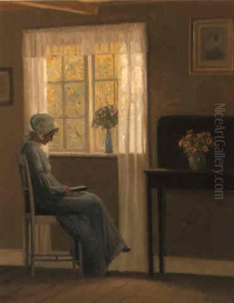 Tranquility Oil Painting by Karl Harald Alfred Broge