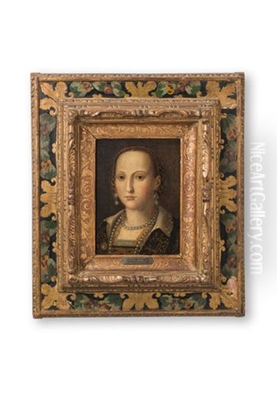 Bildnis Der Eleonora Di Toledo Oil Painting by Agnolo Bronzino