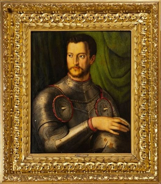 Portrait De Come De Medicis Oil Painting by Agnolo Bronzino