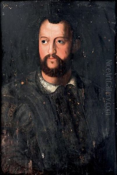 Portrait De Come De Medicis Oil Painting by Agnolo Bronzino