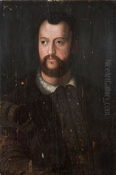 Portrait Von Cosimo I. Oil Painting by Agnolo Bronzino