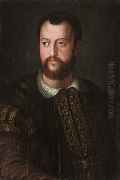 Portrait Of Cosimo I De'medici ( Oil Painting by Agnolo Bronzino