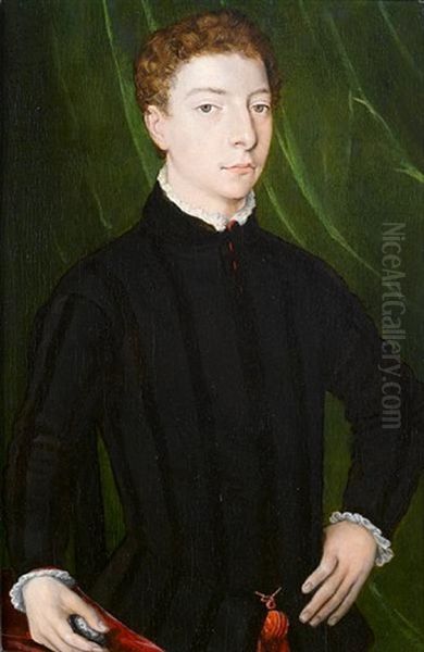 Portrait Of A Young Gentleman, Half-length Oil Painting by Agnolo Bronzino