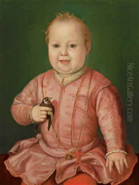 Ritratto Di Giovanni De Medici All'eta Di Due Anni Oil Painting by Agnolo Bronzino
