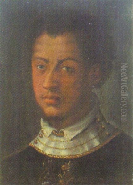 Portrait Des Cosimo D'medici Oil Painting by Agnolo Bronzino
