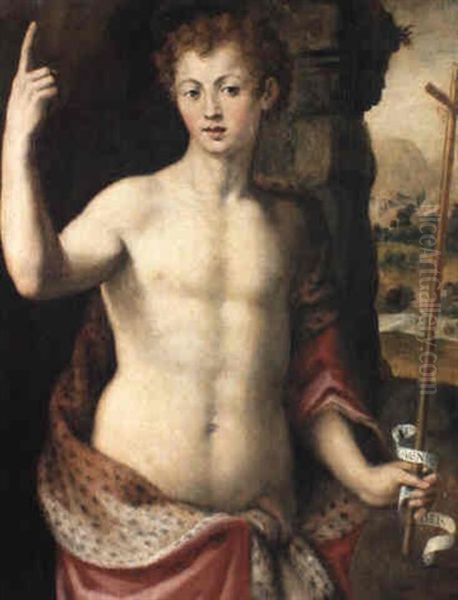 St. John The Baptist Oil Painting by Agnolo Bronzino