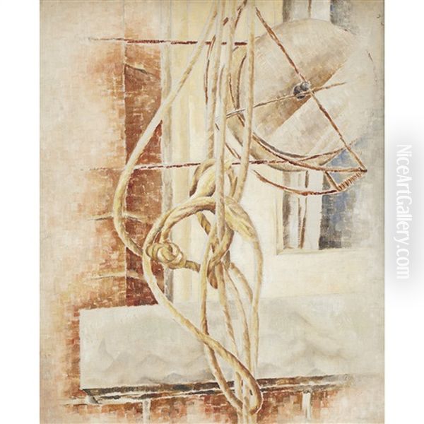 The Pulley Oil Painting by Bertram Richard Brooker