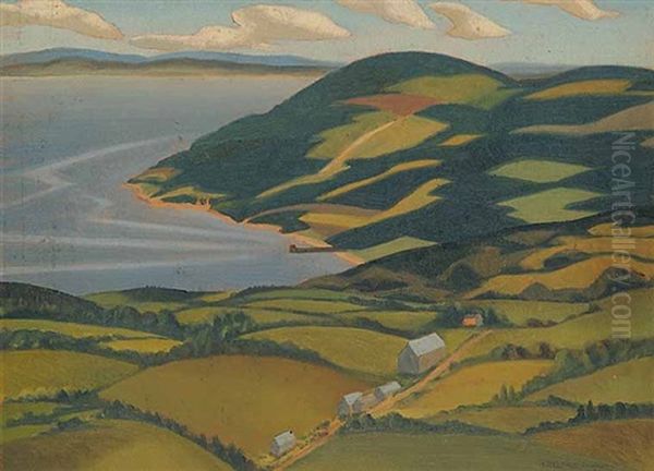 Near Quebec Oil Painting by Bertram Richard Brooker