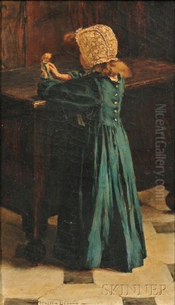 The Favorite Doll Oil Painting by Maria Matilda Brooks