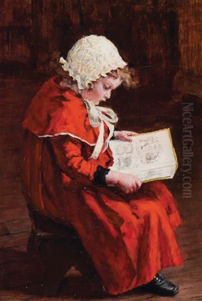 Abc Oil Painting by Maria Matilda Brooks