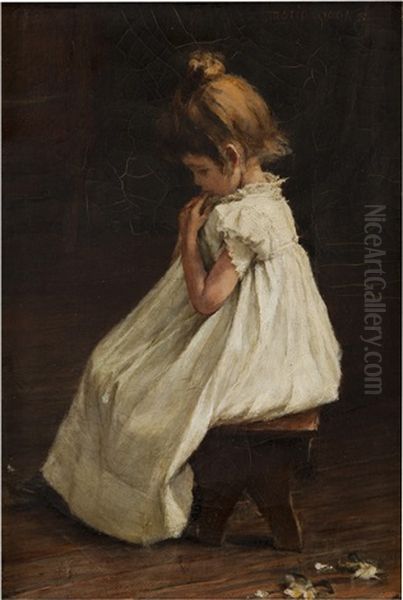 Seated Girl Oil Painting by Maria Matilda Brooks
