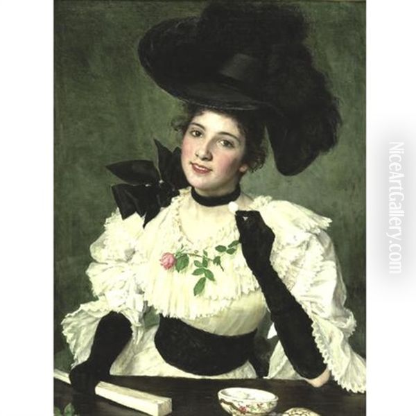 Very Sweet Oil Painting by Maria Matilda Brooks