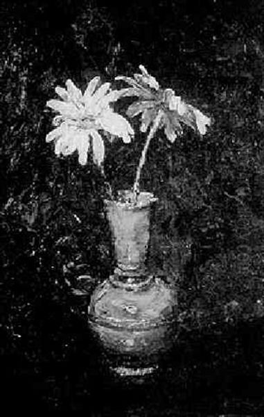 Still Life With Yellow Daisies Oil Painting by Maria Matilda Brooks