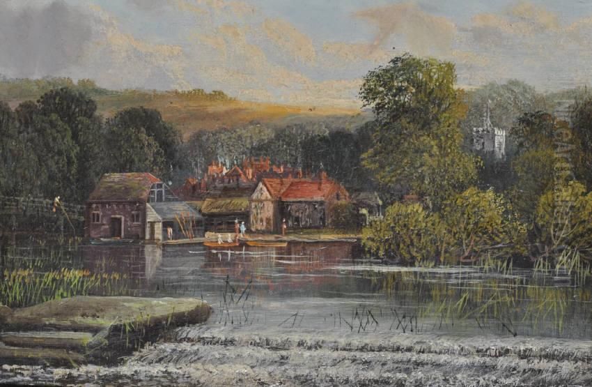 The Thames At Sonning Oil Painting by Charles Curtis Allen
