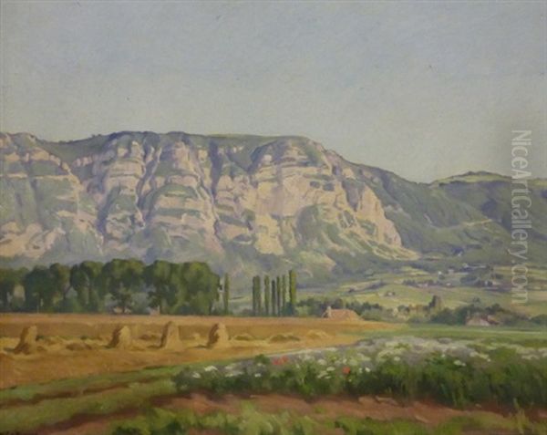 Le Saleve Oil Painting by Henri Edouard Brosset