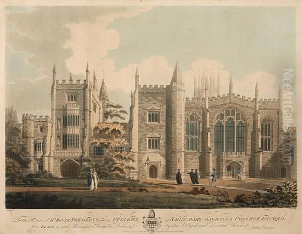 Saint Mary Magdalen College, Oxford Oil Painting by Charles John Allen