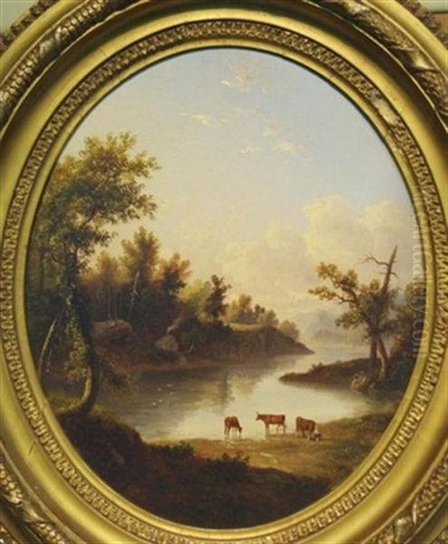 California Pastorale Oil Painting by Albertus (Del Orient) Browere