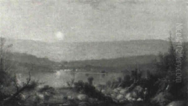 Sunrise Oil Painting by Albertus (Del Orient) Browere