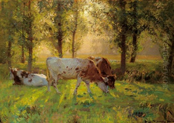 Hochsommer Oil Painting by Arnesby Brown